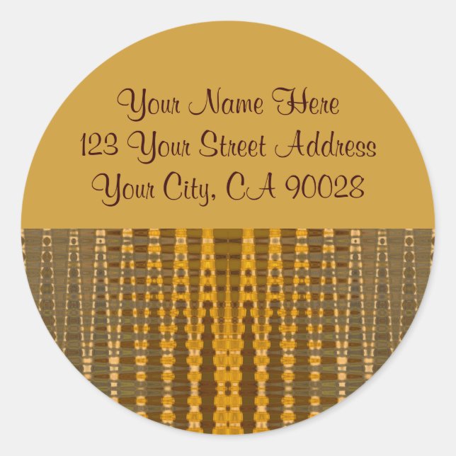 Étiquettes de adresse d'or (Devant)