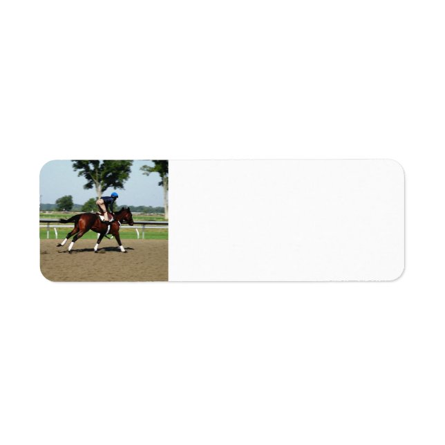 Étiquettes de adresse du cheval de course (Devant)