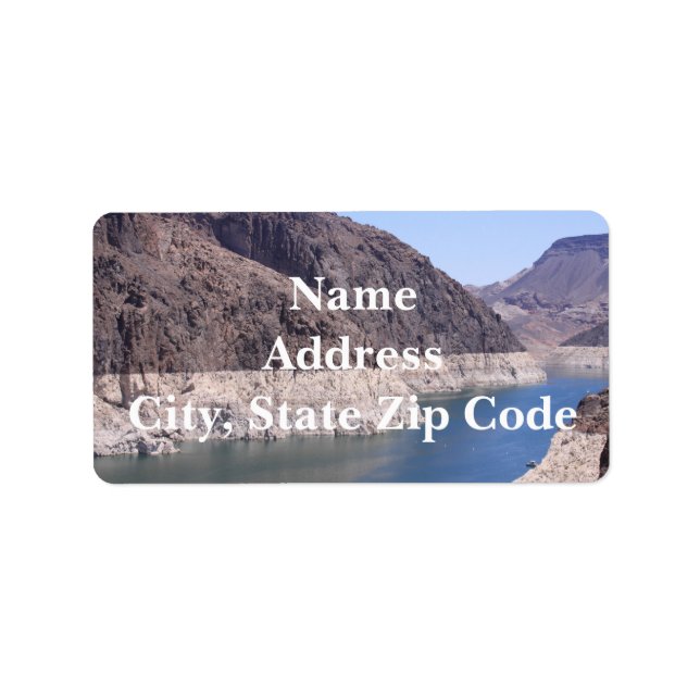 Étiquettes de adresse du fleuve Colorado (Devant)