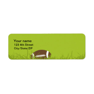 Étiquettes de adresse du football