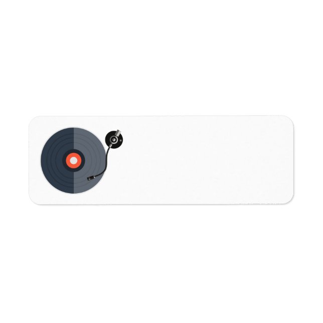 Étiquettes de adresse du registre du vinyle (Devant)