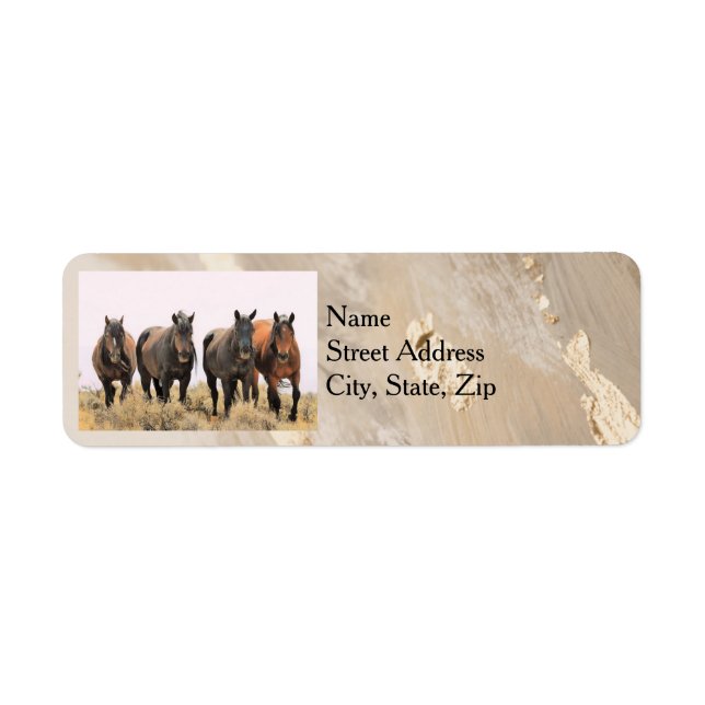 Étiquettes de adresse du Wild Horse (Devant)
