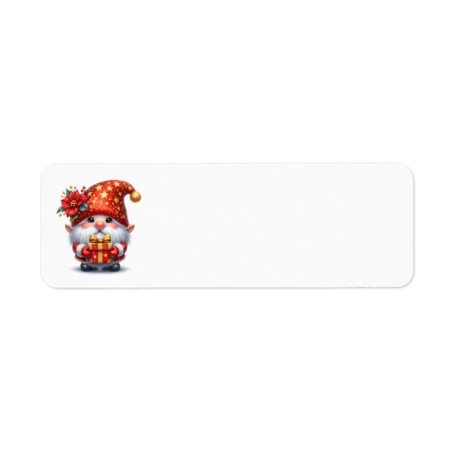 Étiquettes de adresse elfes de Noël (Devant)