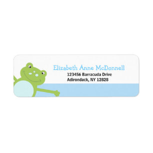 Étiquettes de adresse faits sur commande de Frogg