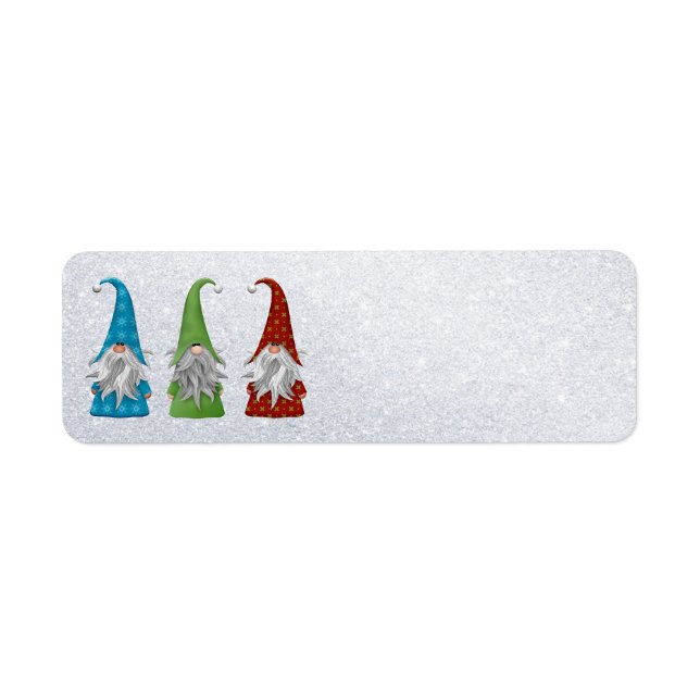 Étiquettes de adresse Gnomes d'hiver (Devant)
