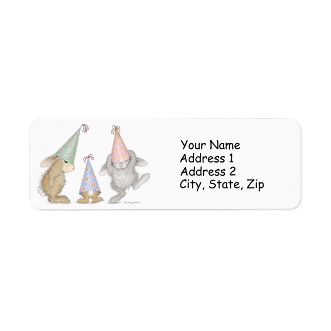 Étiquettes de adresse HappyHoppers® (Devant)