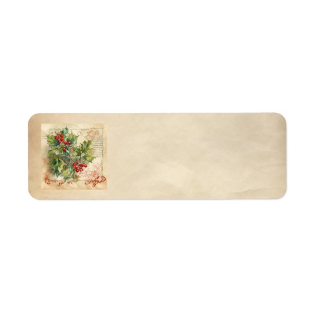 Étiquettes de adresse Holly Shabby (Devant)