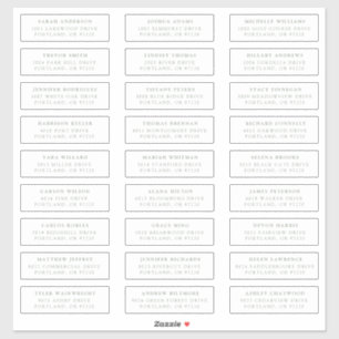 Étiquettes de adresse individuels Sage Green