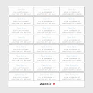 Étiquettes de adresse invités