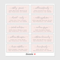 Étiquettes de adresse invités : COMMANDER SUR 8" o