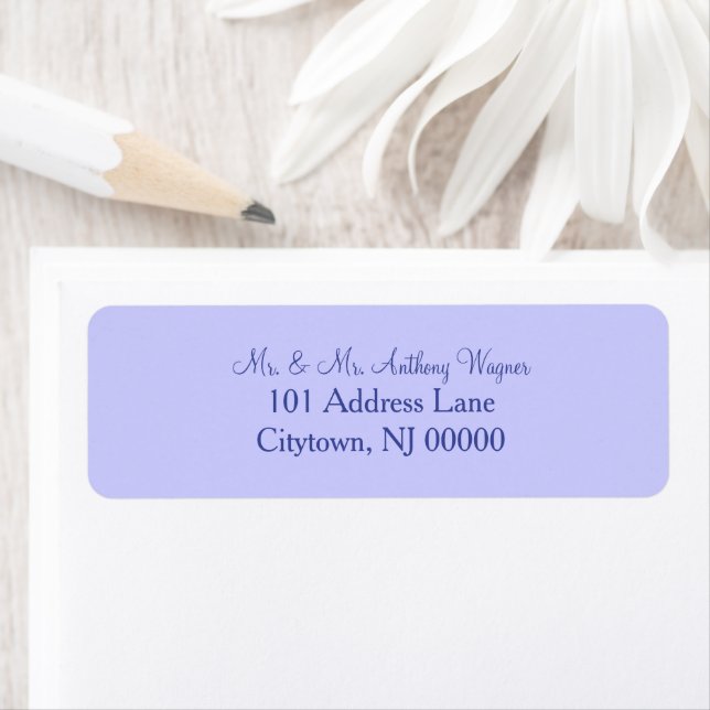 Étiquettes de adresse Mariage périphérique (En situation)