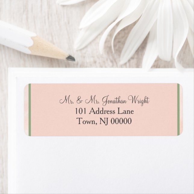 Étiquettes de adresse Mariages de la gamme souple (En situation)