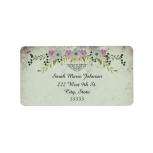 Étiquettes de adresse Mariages Floral Arch