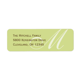 Étiquettes de adresse Monogrammes classiques - Ch