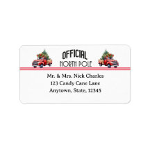Étiquettes de adresse officiels du Pôle Nord