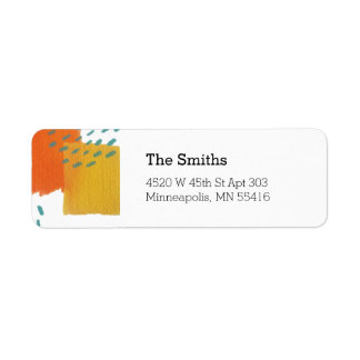 Étiquettes de adresse peints soleil