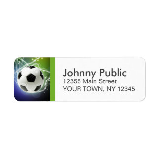 Étiquettes de adresse personnalisés de football