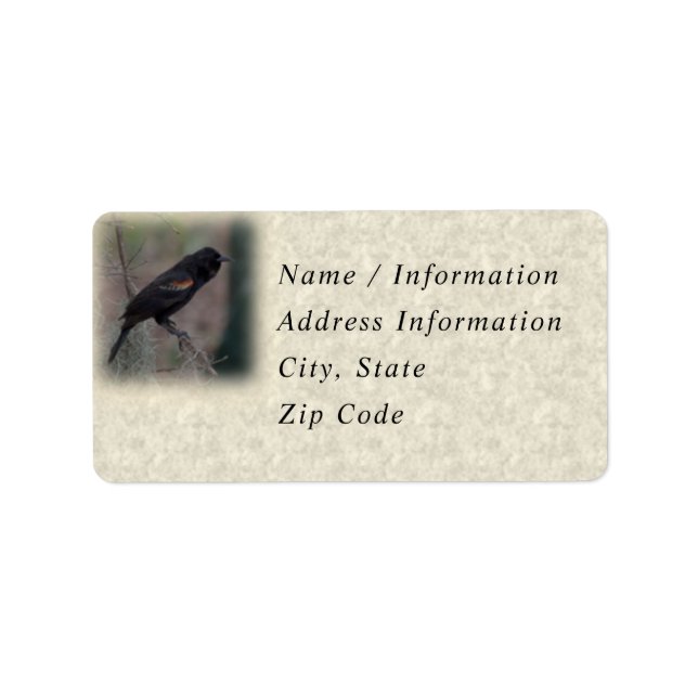 Étiquettes de adresse personnalisés de Redbird (Devant)