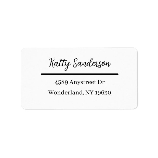 Étiquettes de adresse personnalisés, Stickers Adre (Devant)