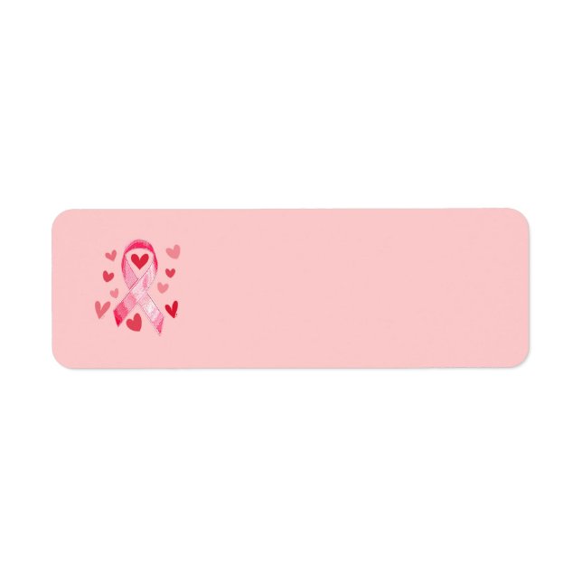 Étiquettes de adresse PINK RIBBON (Devant)