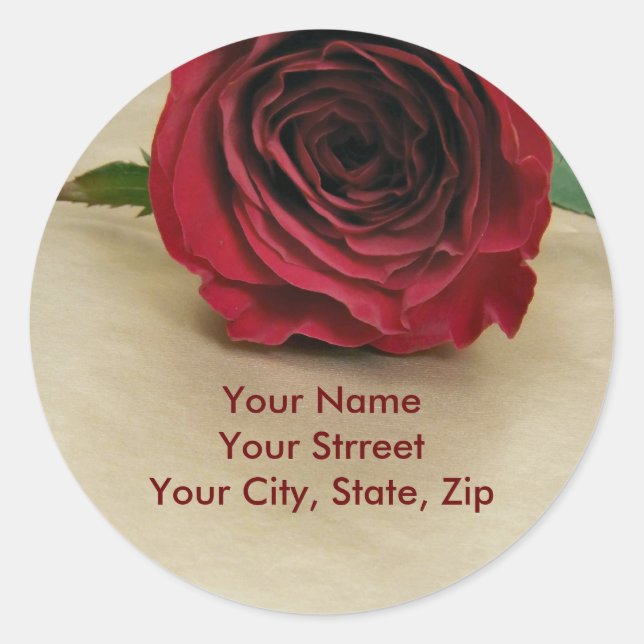 Étiquettes de adresse roses (Devant)