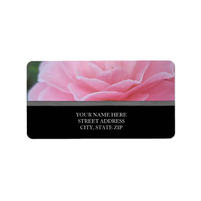 Étiquettes de adresse roses (Devant)