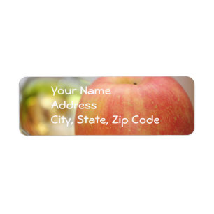 Étiquettes de adresse rouges d'Apple