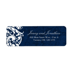 Étiquettes de adresse RSVP de mariage hivernal élé