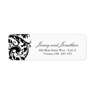 Étiquettes de adresse RSVP stylés