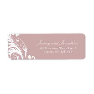 Étiquettes de adresse RSVP stylés