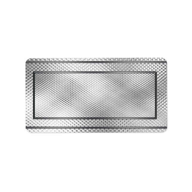 Étiquettes de adresse Silver Blank (Devant)