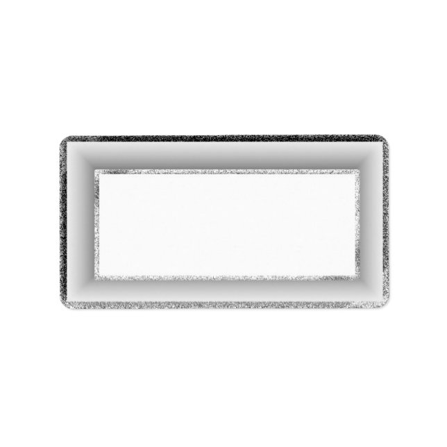 Étiquettes de adresse Silver Blank (Devant)