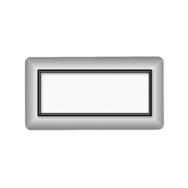 Étiquettes de adresse Silver Blank (Devant)