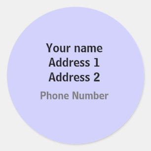 Étiquettes de adresse simples