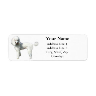 Étiquettes de adresse standard de caniche