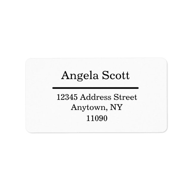 Étiquettes de adresse, Stickers Adresse de retour (Devant)