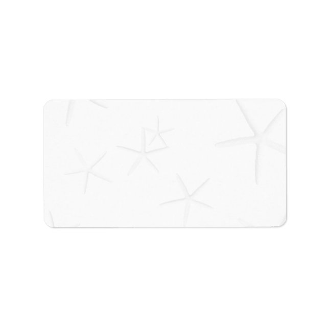 Étiquettes de adresse vierges, Starfish (Devant)