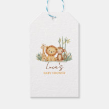 Étiquettes de baby shower Little Safari Adventure