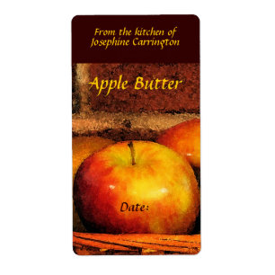 Étiquettes de beurre d'Apple
