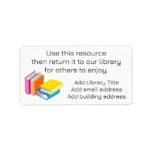 Étiquettes de bibliothèque / centre multimédia