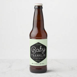Étiquettes de bières brassées pour bébé Boho