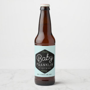 Étiquettes de bières brassées pour bébé Boho moder
