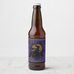 Étiquettes de bières sorcières antiques