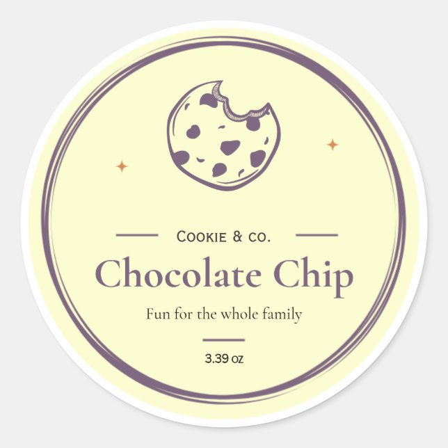 Étiquettes de biscuits, Étiquettes de beurre corpo (Devant)