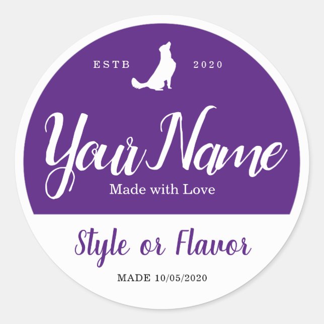 Étiquettes de bocaux et de bocaux - Ajoutez vos pr (Devant)