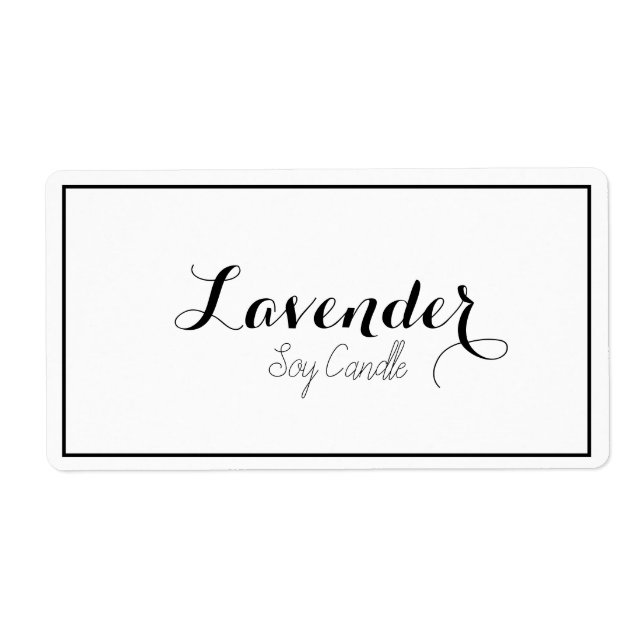 Étiquettes de bougie de soja (Devant)
