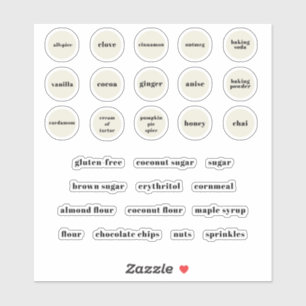 Étiquettes de boulangerie