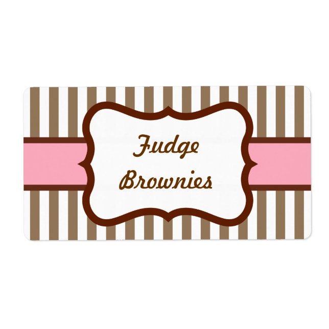 Étiquettes de boulangerie Vintage customisée (Devant)