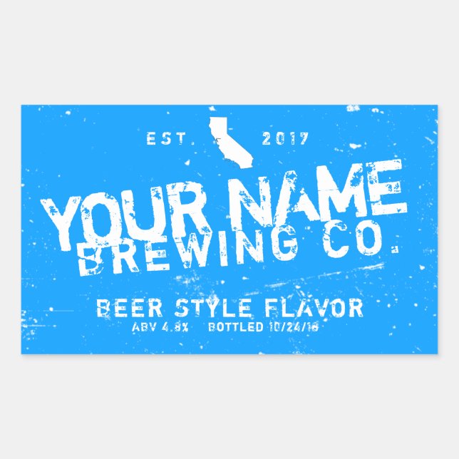 Étiquettes de bouteille de bière personnalisées (Devant)