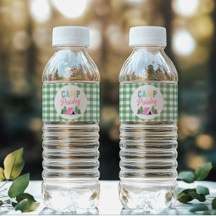 Étiquettes de bouteille d'eau de camping pour fill